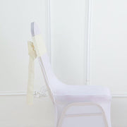 5 pcs Premium Faux Burlap Polyester Chair Sashes