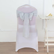 5 pcs Premium Faux Burlap Polyester Chair Sashes