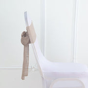 5 pcs Premium Faux Burlap Polyester Chair Sashes