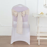 5 pcs Premium Faux Burlap Polyester Chair Sashes