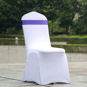 5 pcs Reversible Satin and Faux Leather Bow Tie Chair Sashes with Buckles