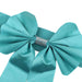 5 pcs Reversible Satin and Faux Leather Bow Tie Chair Sashes with Buckles