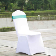 5 pcs Reversible Satin and Faux Leather Bow Tie Chair Sashes with Buckles