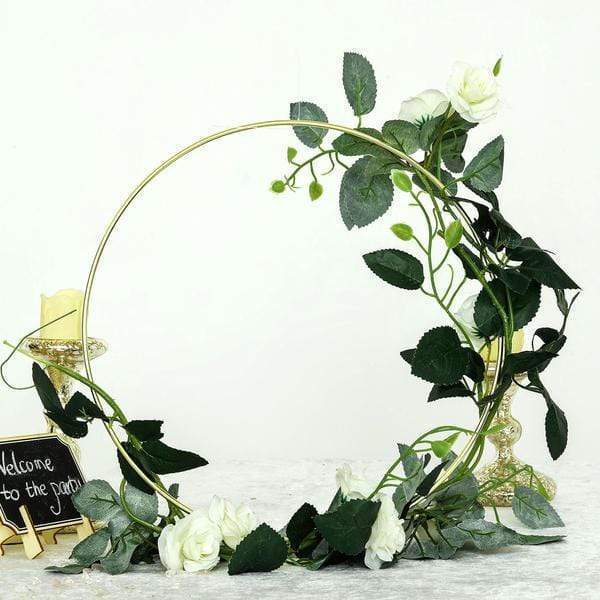 5 pcs Round Metal Floral Hoops Wreaths Rings Set