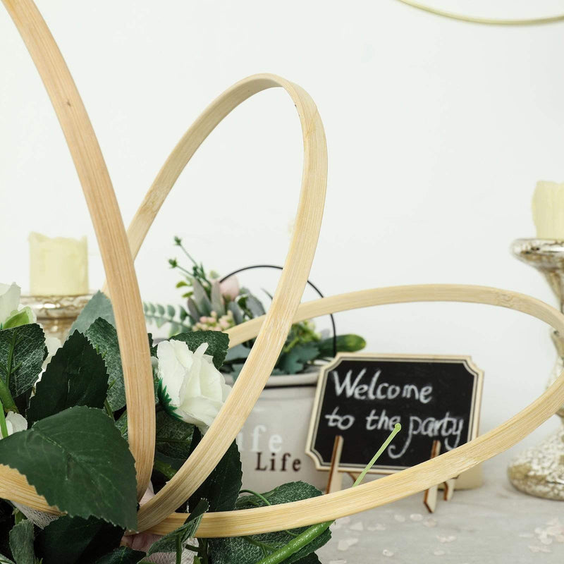 5 pcs Round Metal Floral Hoops Wreaths Rings Set