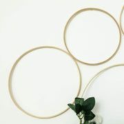 5 pcs Round Metal Floral Hoops Wreaths Rings Set