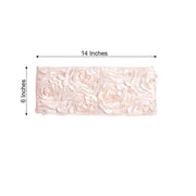 5 pcs Satin Rosette Fitted Spandex Chair Sashes