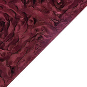 5 pcs Satin Rosette Fitted Spandex Chair Sashes