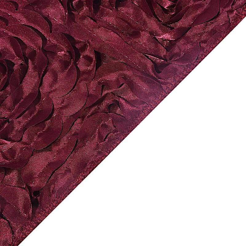 5 pcs Satin Rosette Fitted Spandex Chair Sashes