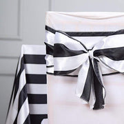 5 pcs Satin Stripe Chair Sashes