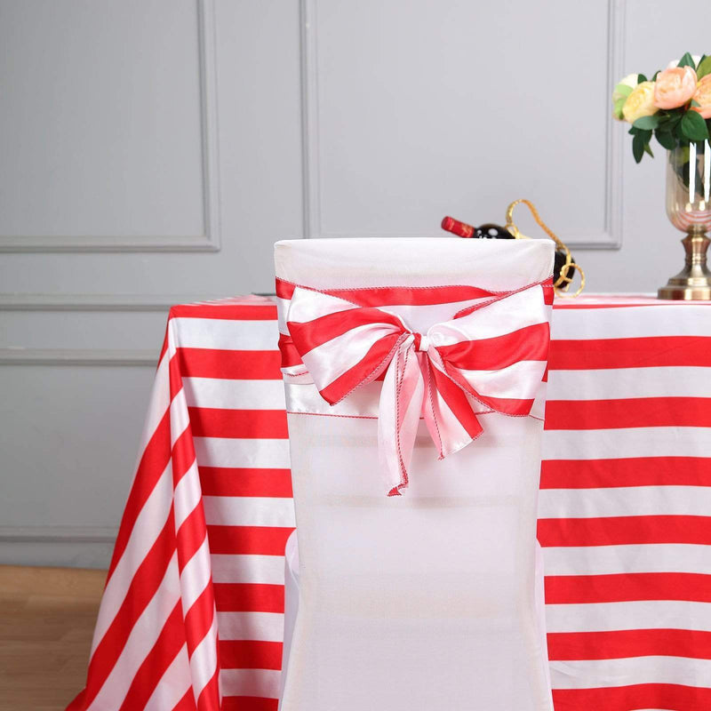 5 pcs Satin Stripe Chair Sashes