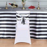 5 pcs Satin Stripe Chair Sashes