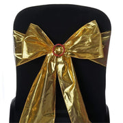 5 pcs Shiny Metallic Polyester Chair Sashes SASHP_59_009