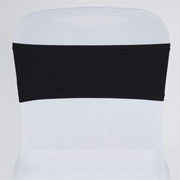 5 pcs Spandex Chair Sashes SASHP_SPX_BLK