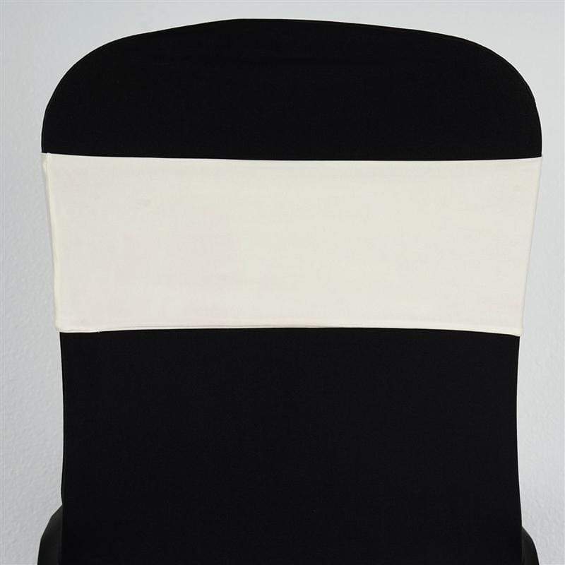 5 pcs Spandex Chair Sashes SASHP_SPX_IVR