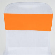5 pcs Spandex Chair Sashes SASHP_SPX_ORNG