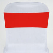 5 pcs Spandex Chair Sashes SASHP_SPX_RED