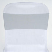 5 pcs Spandex Chair Sashes SASHP_SPX_SILV