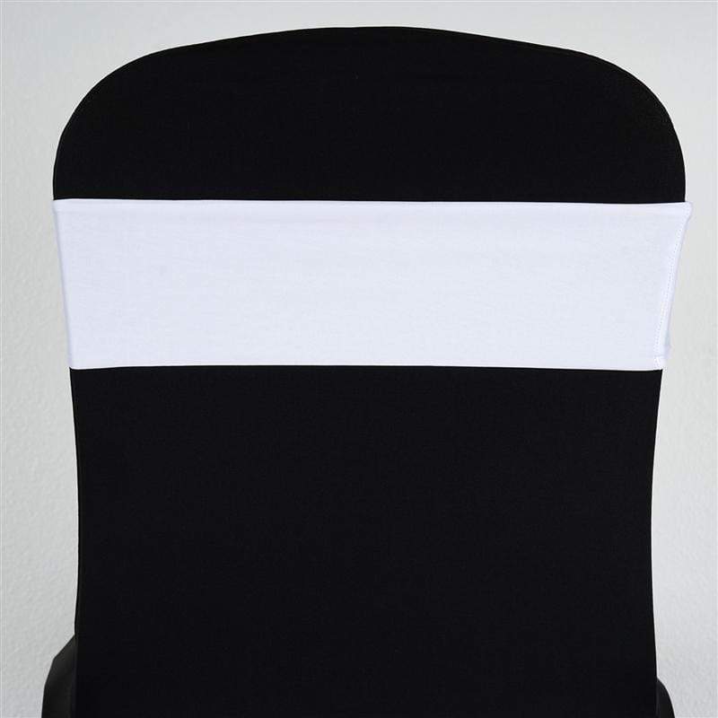 5 pcs Spandex Chair Sashes SASHP_SPX_WHT