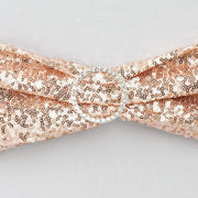 5 pcs Spandex Sequined Chair Sashes