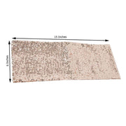 5 pcs Spandex Sequined Chair Sashes