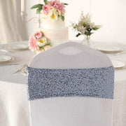 5 pcs Spandex Sequined Chair Sashes