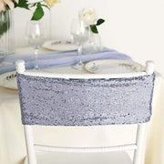 5 pcs Spandex Sequined Chair Sashes