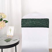 5 pcs Spandex Sequined Chair Sashes