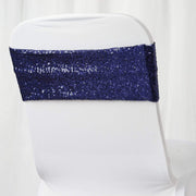 5 pcs Spandex Sequined Chair Sashes