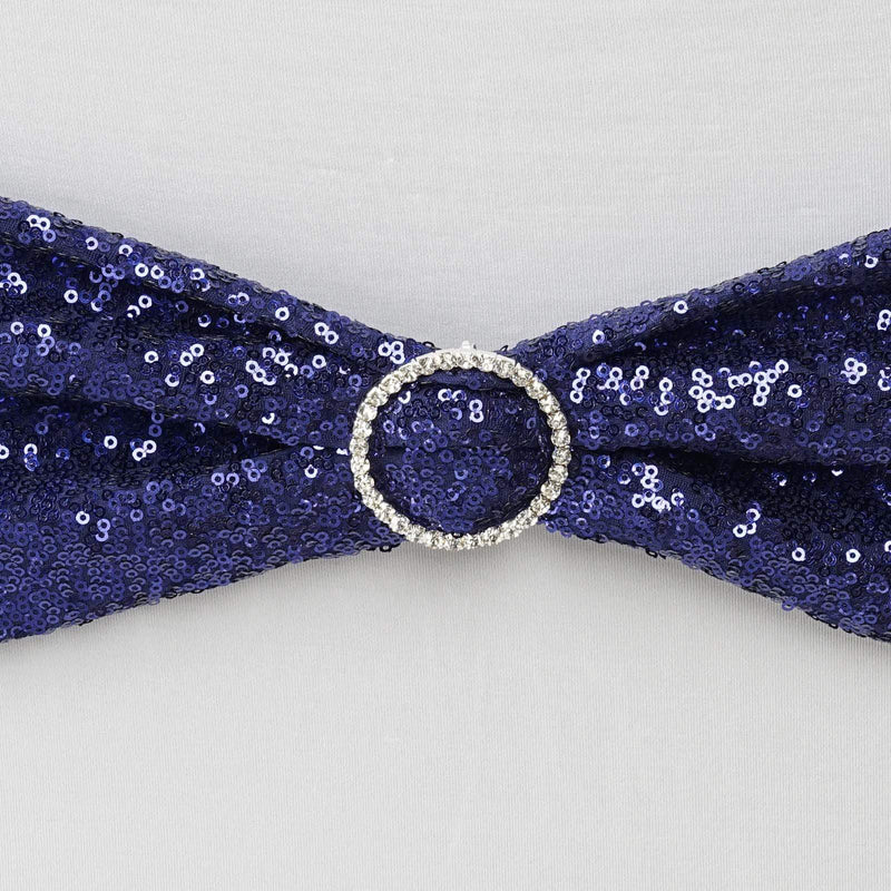 5 pcs Spandex Sequined Chair Sashes