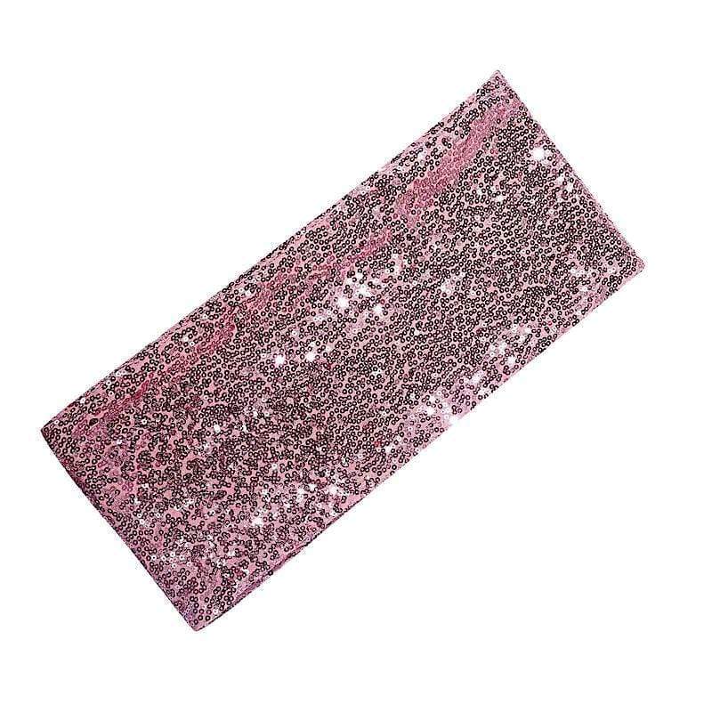 5 pcs Spandex Sequined Chair Sashes