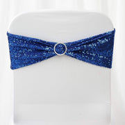 5 pcs Spandex Sequined Chair Sashes