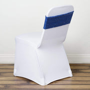 5 pcs Spandex Sequined Chair Sashes