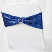 5 pcs Spandex Sequined Chair Sashes