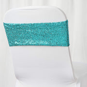 5 pcs Spandex Sequined Chair Sashes