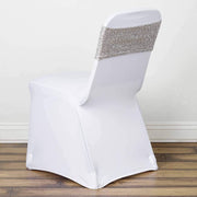 5 pcs Spandex Sequined Chair Sashes