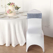 5 pcs Spandex Sequined Chair Sashes
