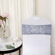 5 pcs Spandex Sequined Chair Sashes