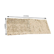 5 pcs Spandex Sequined Chair Sashes