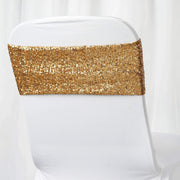 5 pcs Spandex Sequined Chair Sashes