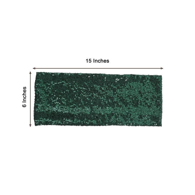 5 pcs Spandex Sequined Chair Sashes