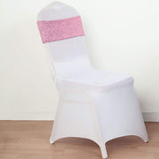5 pcs Spandex Sequined Chair Sashes