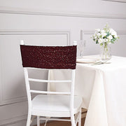 5 pcs Spandex Sequined Chair Sashes