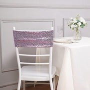 5 pcs Spandex Sequined Chair Sashes