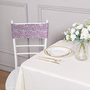 5 pcs Spandex Sequined Chair Sashes