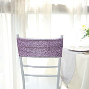 5 pcs Spandex Sequined Chair Sashes