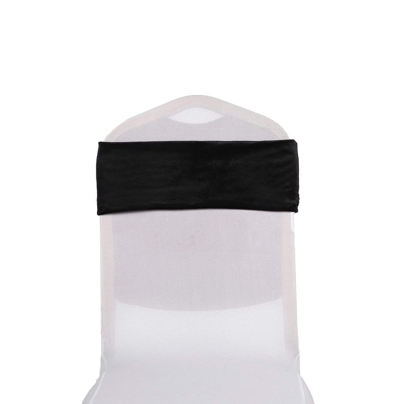 5 pcs Velvet Ruffled Stretchable Chair Sashes