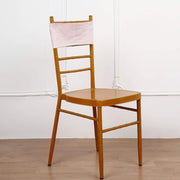 5 pcs Velvet Ruffled Stretchable Chair Sashes