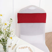 5 pcs Velvet Ruffled Stretchable Chair Sashes