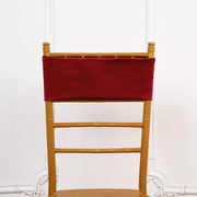 5 pcs Velvet Ruffled Stretchable Chair Sashes